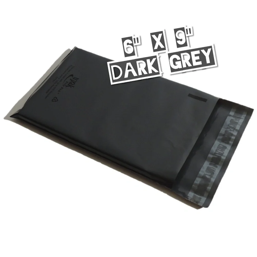 50 Poly Mailers 6x9 Dark Grey - Picture 4 of 4